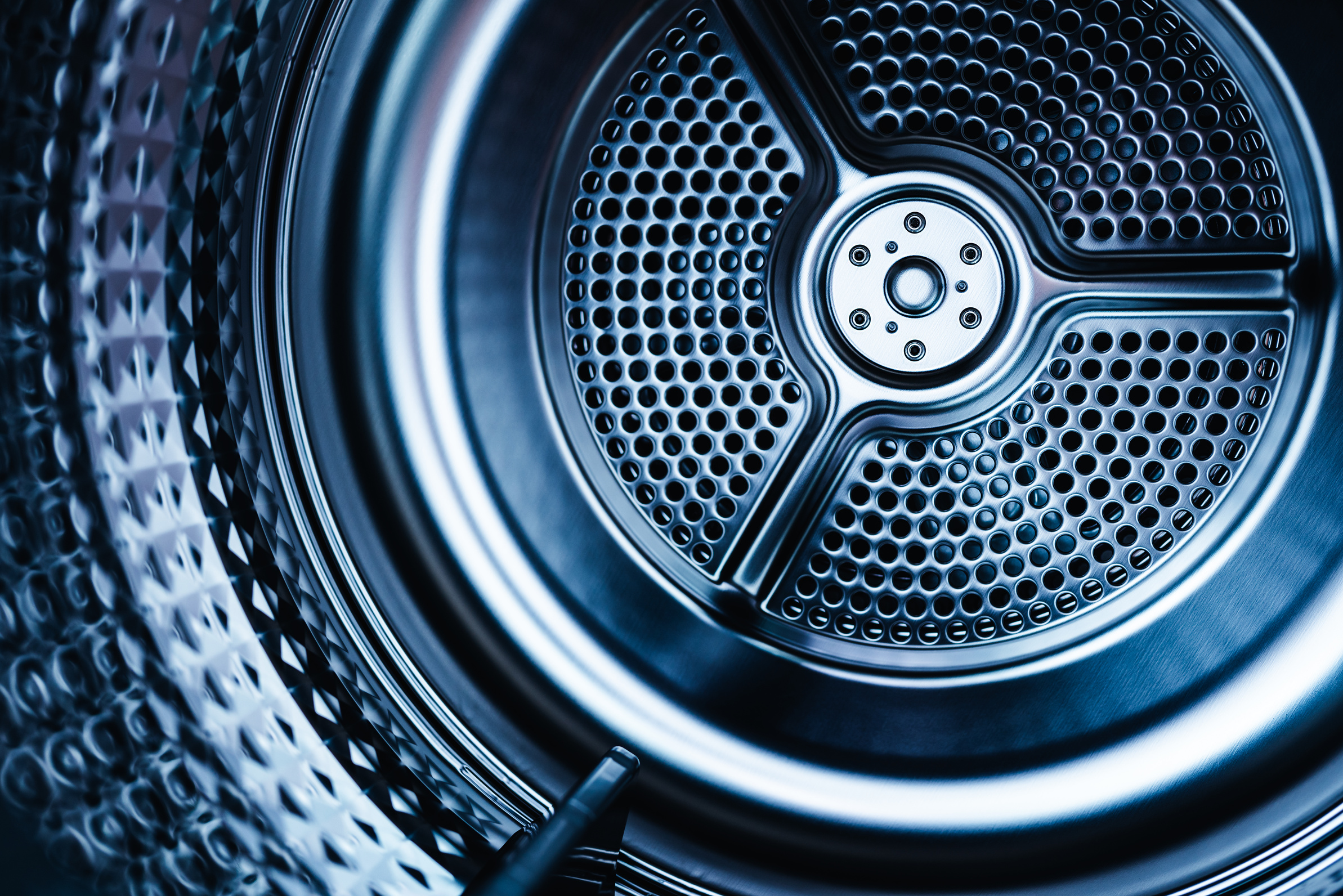 inside view of washing machine.